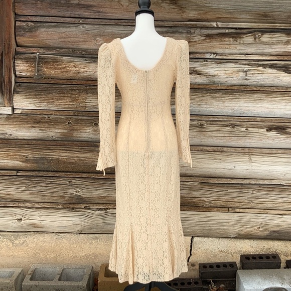 Vintage ~ Two-Piece Lace Dress ~ Size 7/8 - Picture 3 of 8